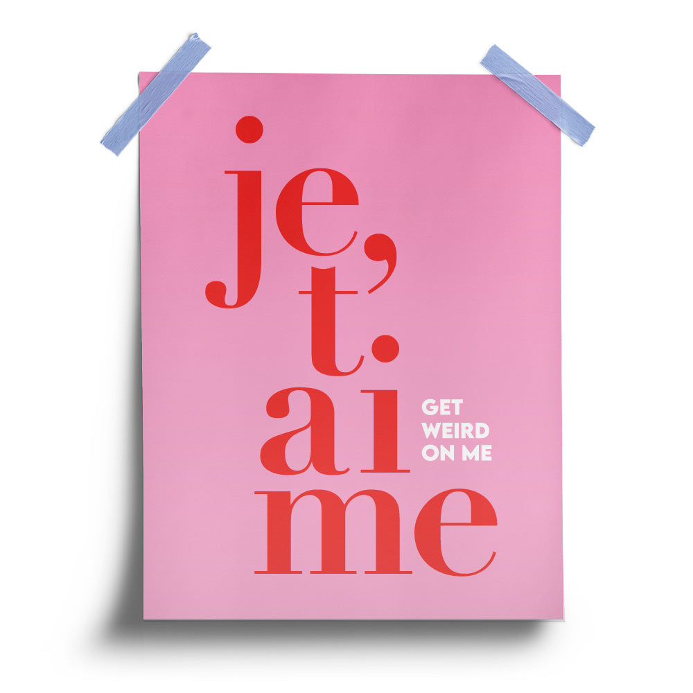 Je T'Aime Poster
